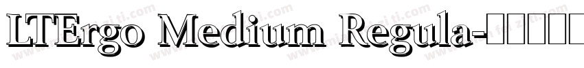 LTErgo Medium Regula字体转换